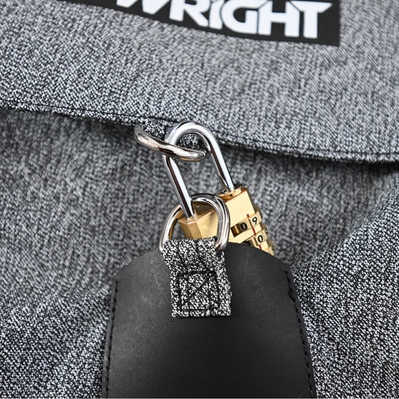 Slash Resistant Drawstring Bag With Top Flap & Locking Mechanism | Anti Theft - Picture 8 of 14